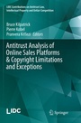 Cover: Antitrust Analysis of Online Sales Platforms & Copyright Limitations and Exceptions - Springer