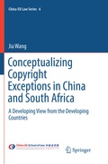Cover: Conceptualizing Copyright Exceptions in China and South Africa - Springer