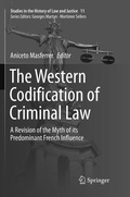 Cover: The Western Codification of Criminal Law - Springer