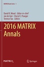 Cover: 2016 MATRIX Annals - Springer