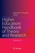 Cover: Higher Education: Handbook of Theory and Research - Springer