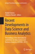 Cover: Recent Developments in Data Science and Business Analytics - Springer