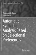 Cover: Automatic Syntactic Analysis Based on Selectional Preferences - Springer