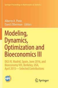 Enlarge image Cover: Modeling, Dynamics, Optimization and Bioeconomics III - Springer