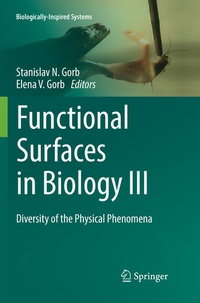 Enlarge image Cover: Functional Surfaces in Biology III - Springer