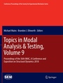 Cover: Topics in Modal Analysis & Testing, Volume 9 - Springer