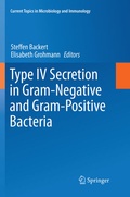 Cover: Type IV Secretion in Gram-Negative and Gram-Positive Bacteria - Springer