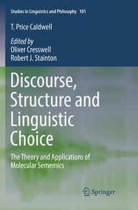 Enlarge image Cover: Discourse, Structure and Linguistic Choice - Springer