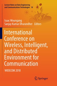 Enlarge image Cover: International Conference on Wireless, Intelligent, and Distributed Environment for Communication - Springer