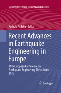 Enlarge image Cover: Recent Advances in Earthquake Engineering in Europe - Springer