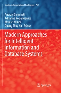 Enlarge image Cover: Modern Approaches for Intelligent Information and Database Systems - Springer