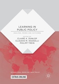 Abbildung von: Learning in Public Policy - Palgrave Macmillan