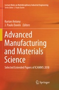 Cover: Advanced Manufacturing and Materials Science - Springer