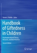 Cover: Handbook of Giftedness in Children - Springer