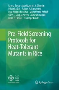 Enlarge image Cover: Pre-Field Screening Protocols for Heat-Tolerant Mutants in Rice - Springer