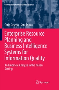 Abbildung von: Enterprise Resource Planning and Business Intelligence Systems for Information Quality - Springer