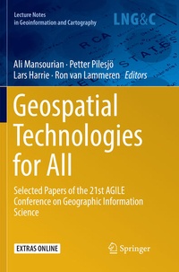 Enlarge image Cover: Geospatial Technologies for All - Springer