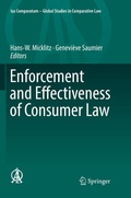 Cover: Enforcement and Effectiveness of Consumer Law - Springer