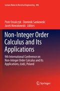 Cover: Non-Integer Order Calculus and its Applications - Springer