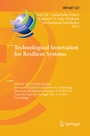 Cover: Technological Innovation for Resilient Systems - Springer
