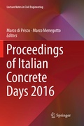 Cover: Proceedings of Italian Concrete Days 2016 - Springer