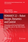 Cover: ROMANSY 22 - Robot Design, Dynamics and Control - Springer