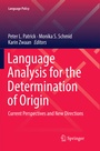 Cover: Language Analysis for the Determination of Origin - Springer