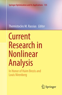 Abbildung von: Current Research in Nonlinear Analysis - Springer