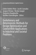 Cover: Evolutionary and Deterministic Methods for Design Optimization and Control With Applications to Industrial and Societal Problems - Springer