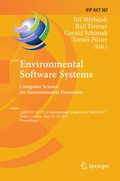 Cover: Environmental Software Systems. Computer Science for Environmental Protection - Springer