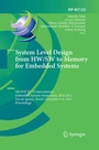 Cover: System Level Design from HW/SW to Memory for Embedded Systems - Springer