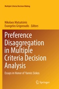 Cover: Preference Disaggregation in Multiple Criteria Decision Analysis - Springer