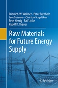 Cover: Raw Materials for Future Energy Supply - Springer