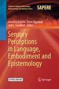 Cover: Sensory Perceptions in Language, Embodiment and Epistemology - Springer