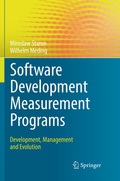 Cover: Software Development Measurement Programs - Springer