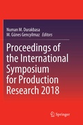 Cover: Proceedings of the International Symposium for Production Research 2018 - Springer