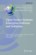 Cover: Open Source Systems: Enterprise Software and Solutions - Springer