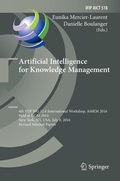 Cover: Artificial Intelligence for Knowledge Management - Springer