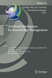Enlarge image Cover: Artificial Intelligence for Knowledge Management - Springer