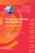 Cover: Privacy and Identity Management. The Smart Revolution - Springer