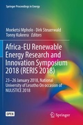 Cover: Africa-EU Renewable Energy Research and Innovation Symposium 2018 (RERIS 2018) - Springer
