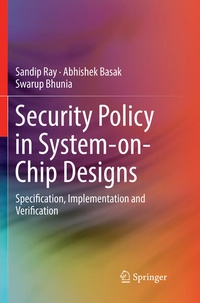 Enlarge image Cover: Security Policy in System-on-Chip Designs - Springer
