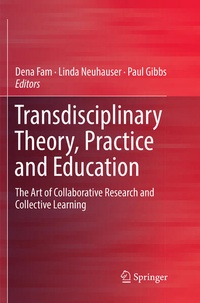 Enlarge image Cover: Transdisciplinary Theory, Practice and Education - Springer