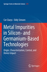 Abbildung von: Metal Impurities in Silicon- and Germanium-Based Technologies - Springer