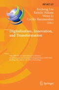 Cover: Digitalisation, Innovation, and Transformation - Springer