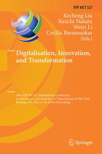 Enlarge image Cover: Digitalisation, Innovation, and Transformation - Springer