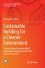 Cover: Sustainable Building for a Cleaner Environment - Springer
