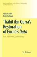 Cover: Thabit ibn Qurra's Restoration of Euclid's Data - Springer