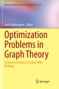 Cover: Optimization Problems in Graph Theory - Springer
