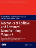 Cover: Mechanics of Additive and Advanced Manufacturing, Volume 8 - Springer